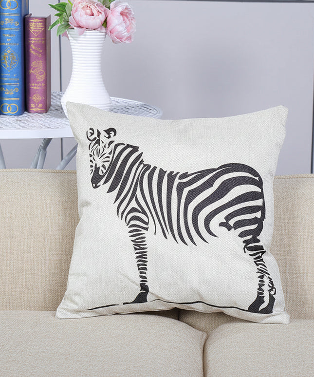 Abstract Zebra Design Cushion Cover