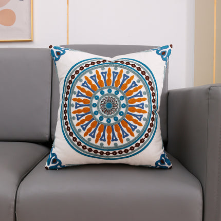 Embroidered Cushion Covers – Blue and Yellow or Rich Reds