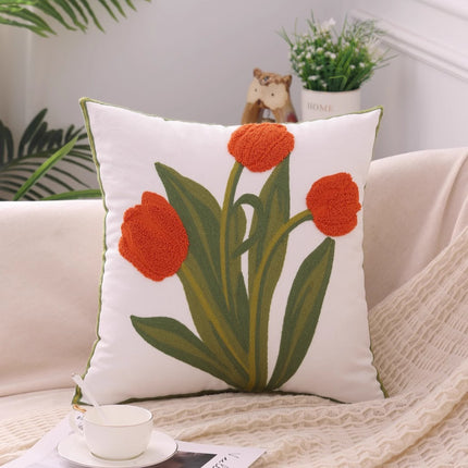 Pastoral Yellow Floral Cushion Cover – 45x45cm 🌼💛