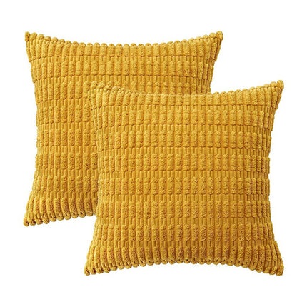 Colourful Wheat-Ear Corduroy Cushions – Soft & Stylish 45x45 cm