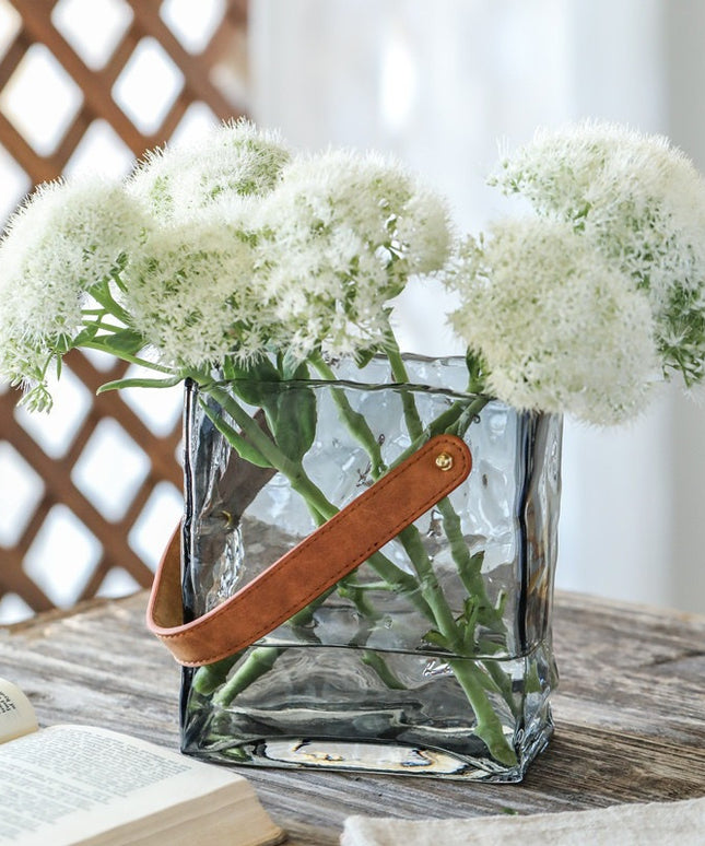Pleated Handbag Vase – Modern Decorative Statement Piece