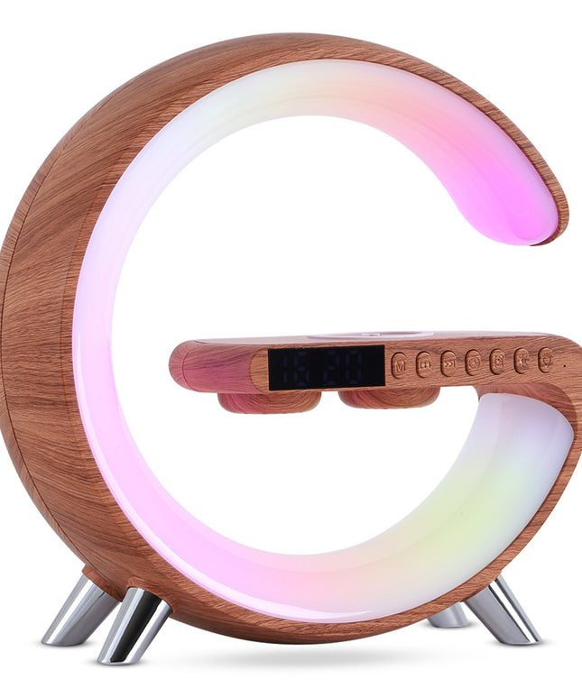 G-Shaped Smart LED Lamp, Bluetooth Speaker, Mood Light, Wireless Charger | 5 Colours