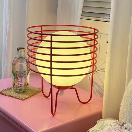 Colourful Wire Table Lamp – Retro Modern LED Lighting