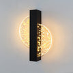 Black diagonal gold foil