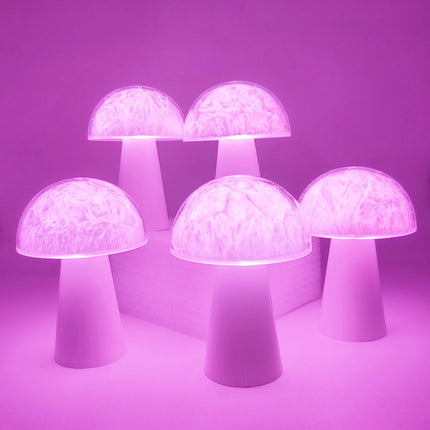 Cross-border New Arrival Creative Remote Control Battery Colorful Mushroom Ambience Light Small Night Lamp
