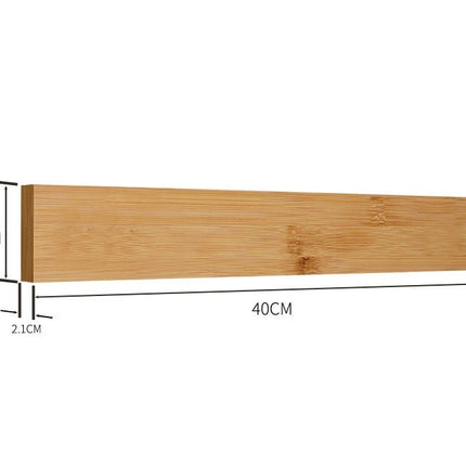 Wall-Mounted Magnetic Knife & Utensil Holder – Bamboo