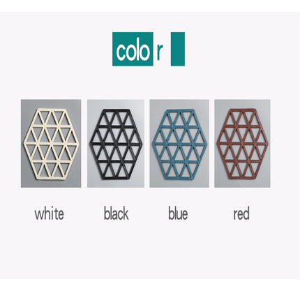 Silicone Coaster Set | Heat Resistant Hexagon Table Mats
