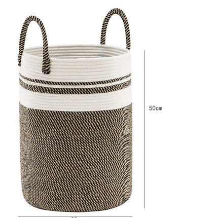 Cotton Rope Storage Basket Large Laundry Woven Organiser