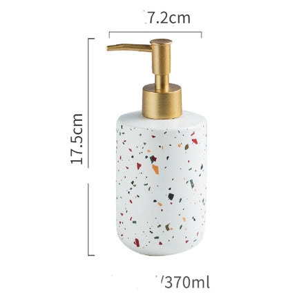 Nordic Ceramic Bathroom Hand Sanitizer Storage Bottle
