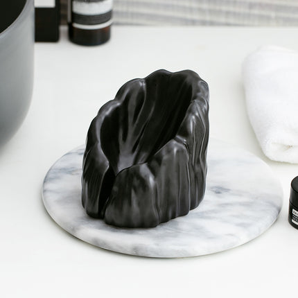 Ceramic Mountain Soap Dish with Drip Space