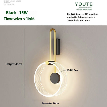 Bedroom Bedside Lamp Living Room Background Wall Lamp