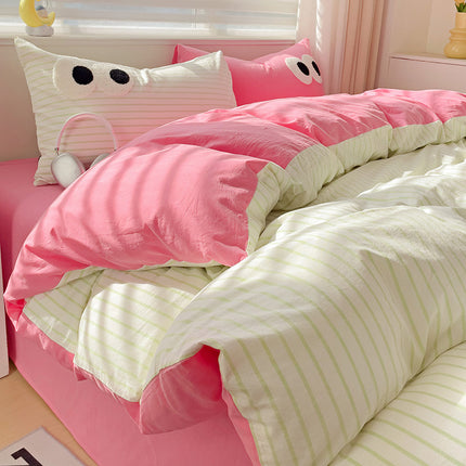 Big Eyes Bedding Set | Funny Cartoon Duvet Cover 👀