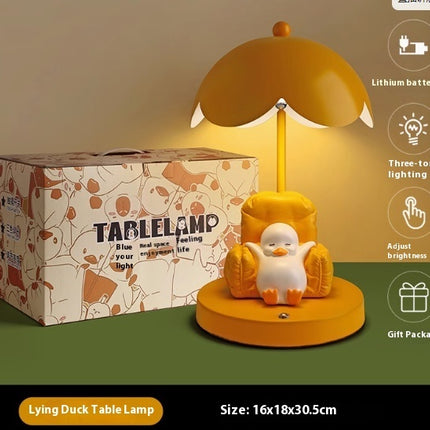Cute Yellow Duck Plastic Night Light