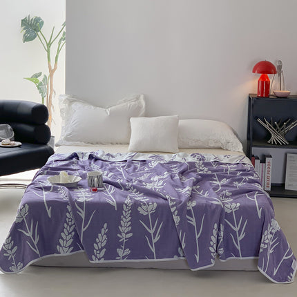 Cotton Gauze Blanket | 6 Layer Reversible Summer Quilt