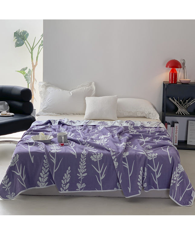 Cotton Gauze Blanket | 6 Layer Reversible Summer Quilt
