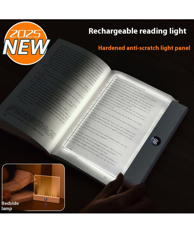 Rechargeable LED Tablet Reading Light – 3 Modes, Stepless Brightness, Timer