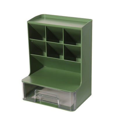 Acrylic Pen Holder with Drawer – Clear Desk Organiser Storage Box