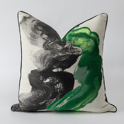 Ink Smoke Cushion Cover – Artistic Modern Pillow | Ikeame