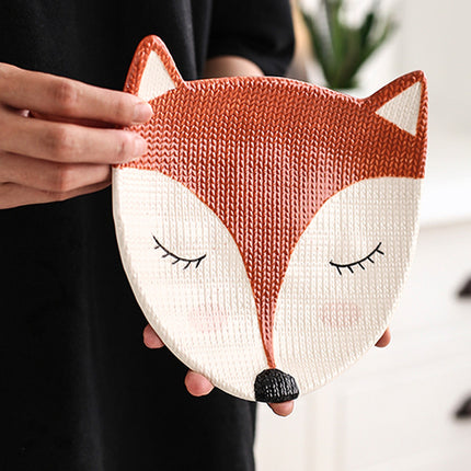 HomeCreativeCeramic Cute Pet Shaped Plate