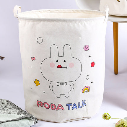 Drum Dirty Clothes Basket Cartoon Toilet Bathroom