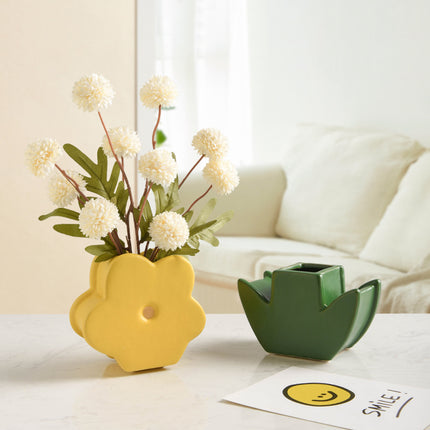 Stackable Flower Vase Set – Cute Ceramic Build-Your-Own Bloom