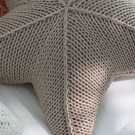 Starfish Shaped Hand-Knitted Cushion