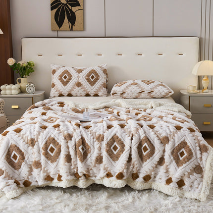 Lambswool Blanket | Bohemian Jacquard Throw