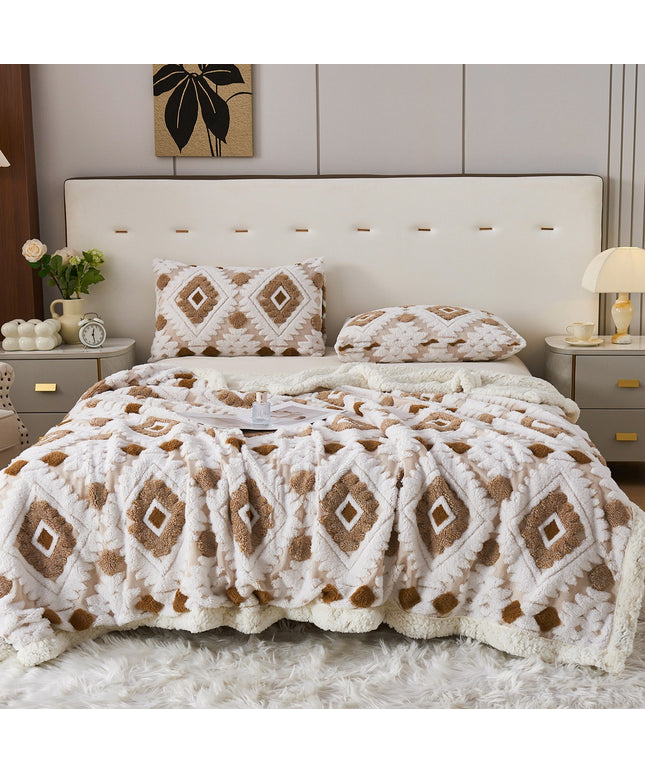 Lambswool Blanket | Bohemian Jacquard Throw