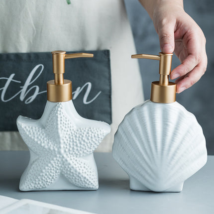 Nordic Ceramic Hand Sanitiser & Soap Dispenser 🐚✨