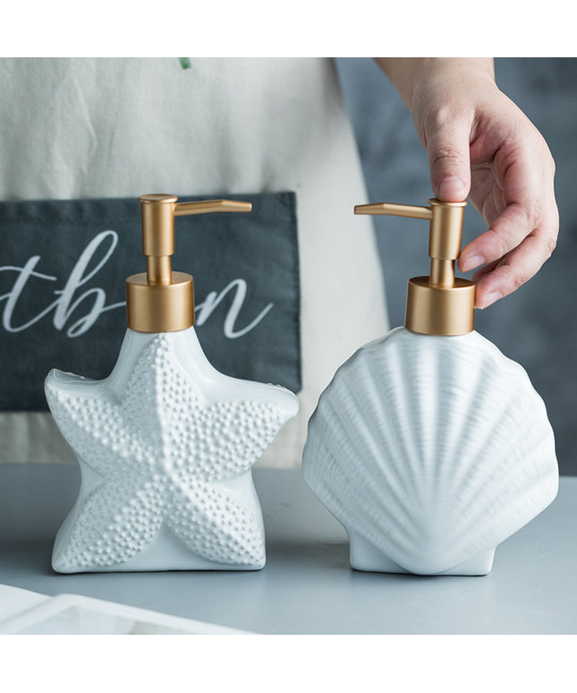 Nordic Ceramic Hand Sanitiser & Soap Dispenser 🐚✨