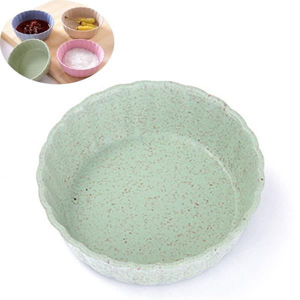 Wheat Straw Seasoning Dishes 🌾 – Pack of 4