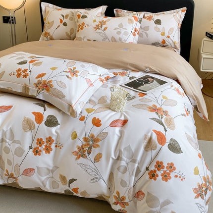 Cotton four-piece cotton quilt cover bed sheet bedding – Trendy & Practical for Daily Living