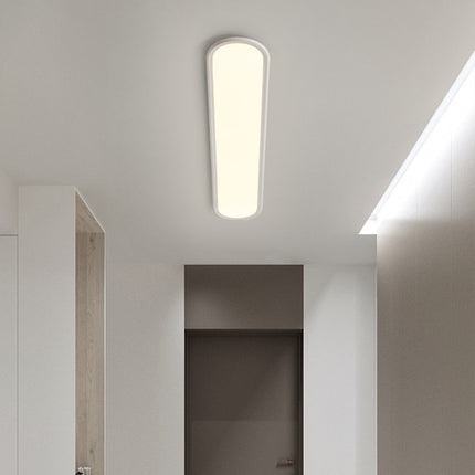 Long LED Ceiling Light – Modern Minimalist Linear Lamp (40cm, Black or White)