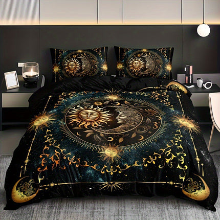 Tree of Life Bedding Set | Sun Moon Celestial Duvet Cover