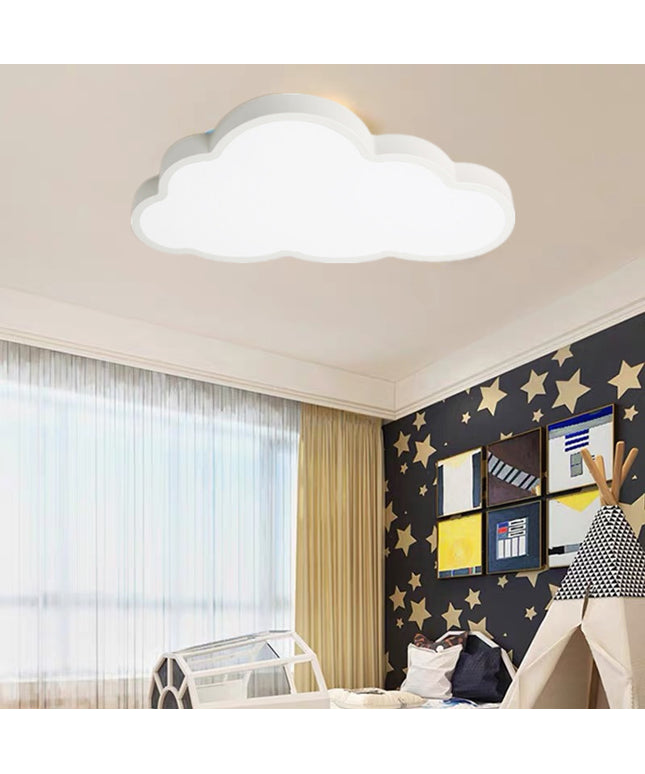 Cloud Shaped LED Ceiling Lamp – Blue, White, or Pink | Dimmable Options
