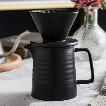 Handmade Ceramic Coffee Dripper Set | Nordic Pour Over Coffee Set