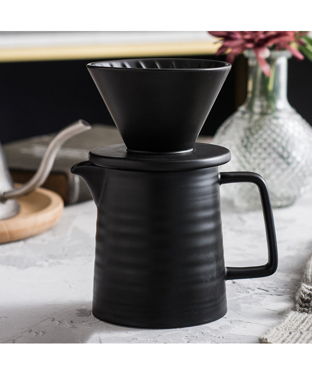 Handmade Ceramic Coffee Dripper Set | Nordic Pour Over Coffee Set