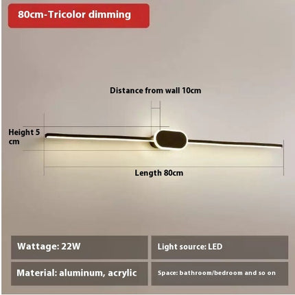 Mirror Front Bathroom Mirror Cabinet Dedicated Makeup Light Led Dressing Lamp