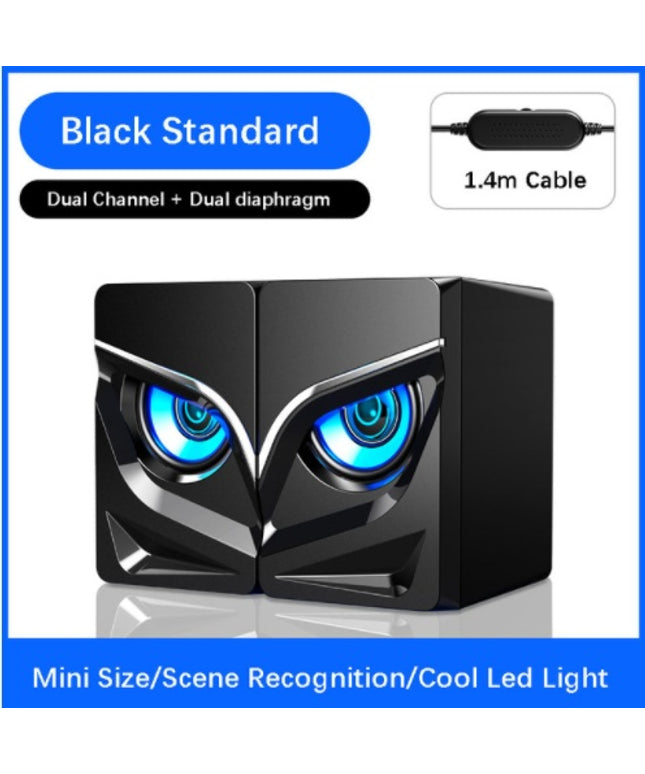 PC Stereo Sound Bar – 2.0 Channel Desktop Speakers with Bluetooth | Ikeame