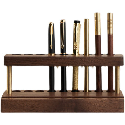 Luxury Wooden Pen & Phone Holder – Multifunctional Desk Organiser