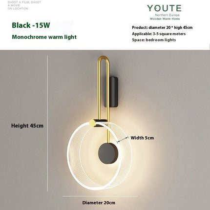 Bedroom Bedside Lamp Living Room Background Wall Lamp