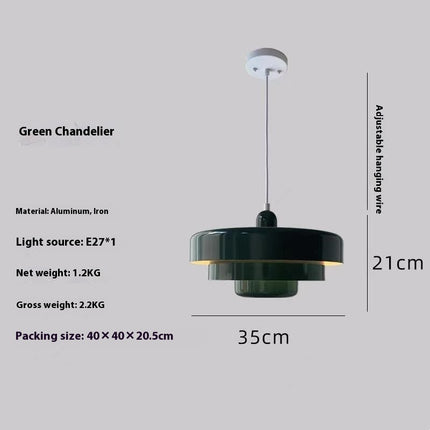 Nordic Danish Rainbow Retro Cake Chandelier – Triple Layer Gloss Finish