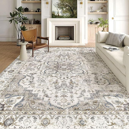 Vintage Persian Velvet Rug | Non-Slip Sofa Throw Carpet