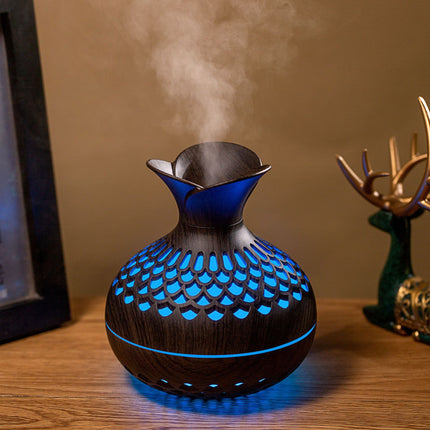 Mini Vase Flower Humidifier – Ultrasonic Desktop Aroma Diffuser (USB Powered, 300ml)