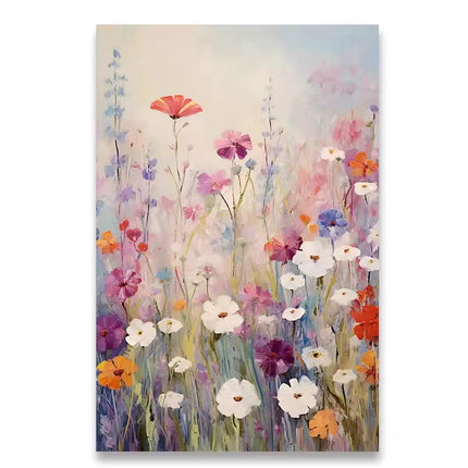 Flowers Canvas Wall Art | Botanical Bedroom Poster