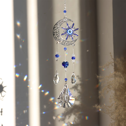 Devil's Eye Sunshine Catcher Lucky Tree Crystal Ornaments Outdoor Garden Home Window Hanging Decorations