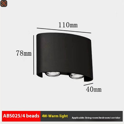 Modern Up & Down Wall Light – Indoor & Outdoor Waterproof | Ikeame