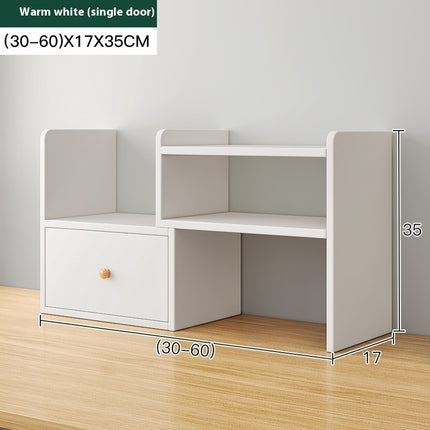Adjustable Desktop Bookshelf Retractable Desk Organiser