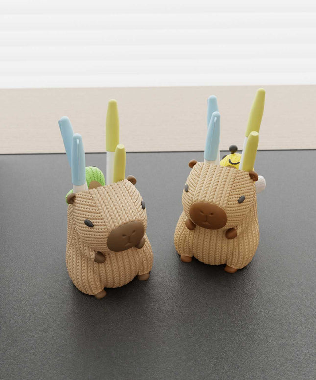 Capybara Pen Holder - Cute Desktop Storage Box