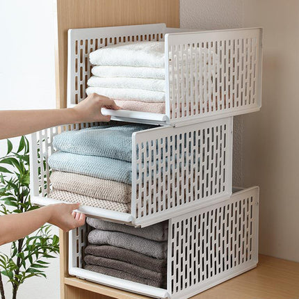 Wardrobe Storage Box Layered Clothes Organiser